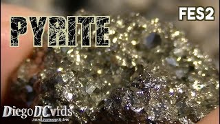 Pyrite (FeS2) Sulfide mineral - Fools gold - Pirit