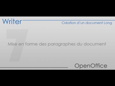 comment regler la tabulation sur open office