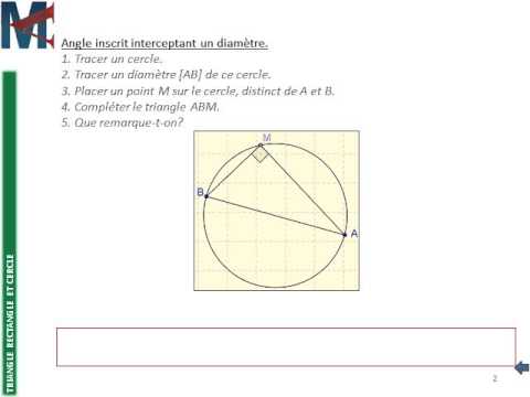 comment construire un triangle equilateral dans un cercle