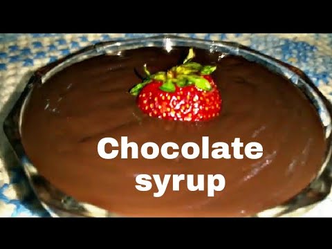 chocolate syrup recipe . / Misbah Cooking Ideas