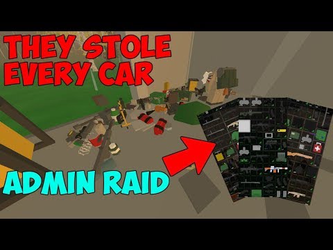 LUCKIEST CAR STEAL EVER! | Unturned Base Raid