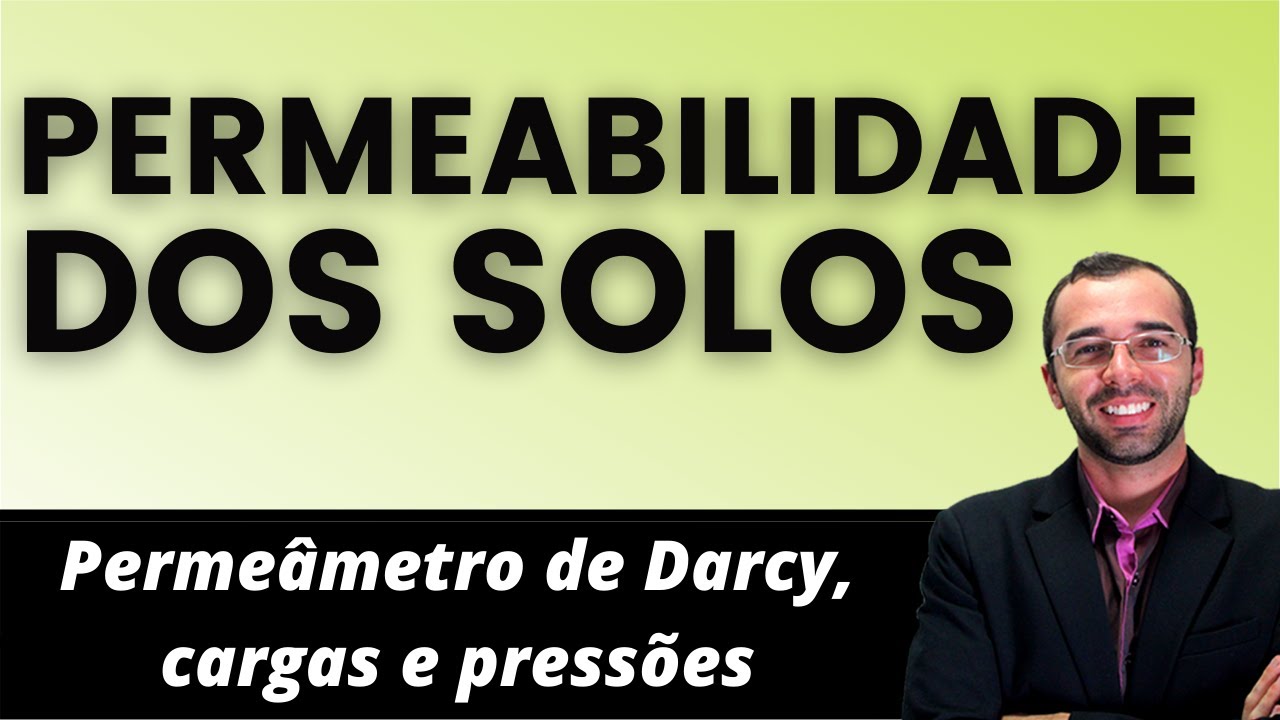 #5.7 - Permeâmetro de Darcy, cargas e pressões - Exercício - [GEOTECNIA MECÂNICA DOS SOLOS]