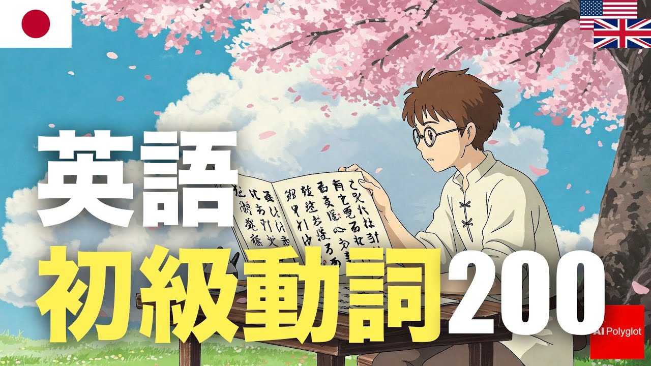 英語初級動詞200 | 聞き流し | 第二外国語 | 音声学習 | リスニング練習