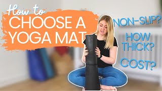 Choosing a Yoga Mat - Best Non-Slip Material, Thickness & Pr