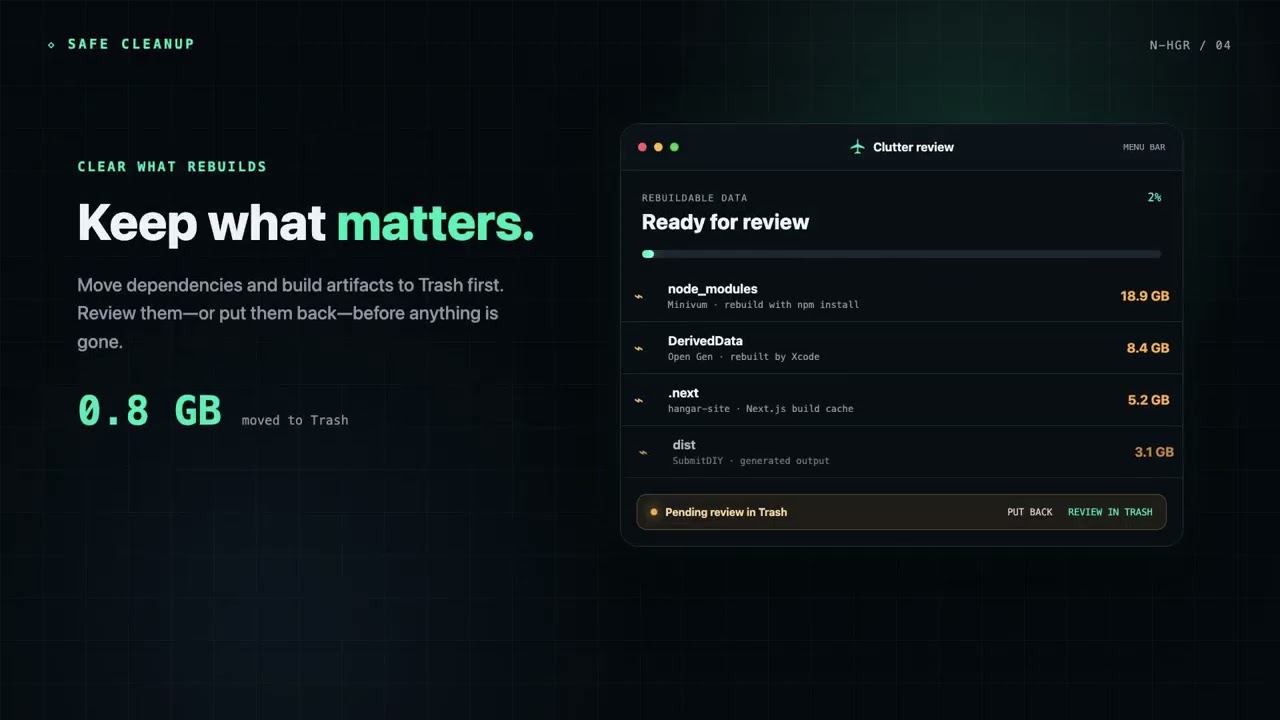 Hangar for Mac video preview