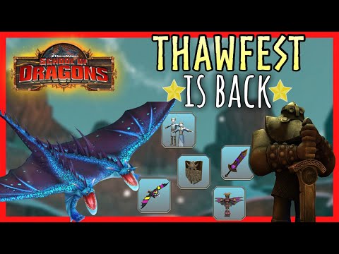 NEW HYBRID DRAGON?! | Thawfest Event Tips & Tricks 2021 Overview - School Of Dragons (SoD) Gameplay