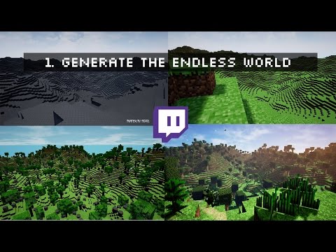 Unreal Minecraft - Twitch 12h challenge - 1. Generating endless World