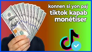 🟢men kòman pou konnen yon paj tiktok kapab monetizè paj tiktok ou