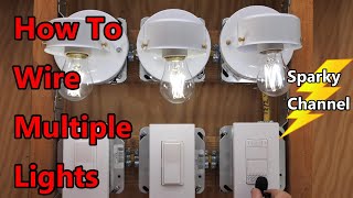 How to Wire Multiple Lights and How To Prepare Wiring for Drywall
