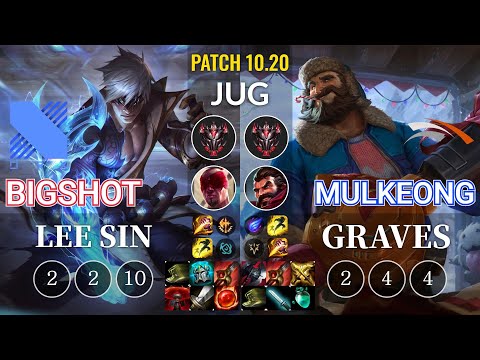 DRX BigShot Lee Sin vs HLE Mulkeong Graves Jungle - KR Patch 10.20