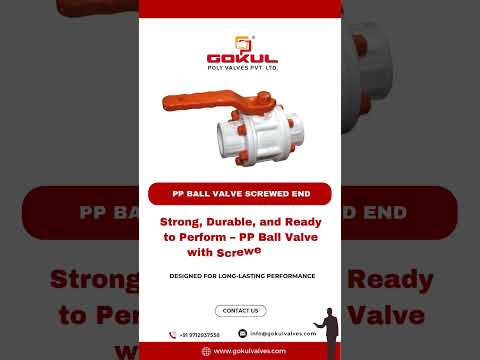 Gokul Pp Ball Valve Screwed End