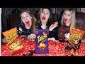 HOT PEPPER CHEETOS AND TAKIS CHALLENGE Caci Twins