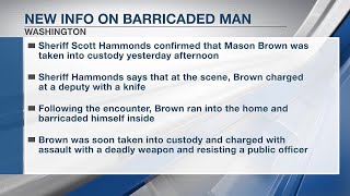 NEW INFO: Washington barricaded suspect charged at deputy with knife, officials say