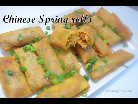 Spring Roll | Chinese spring roll | Indian Crispy easy Appetizers snacks