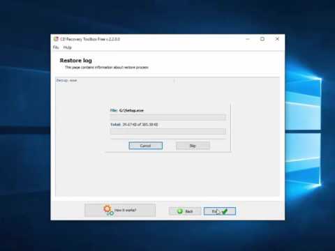 CD Recovery Toolbox Free Video Manual