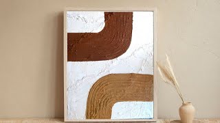 Texture painting using filler | Reusing my old canvas painting