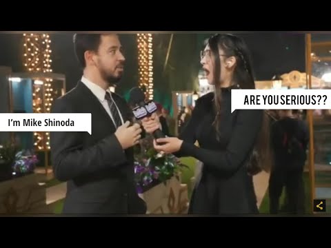 This girl realized too late that the man in front of her was Mike Shinoda (Linkin Park) 😱😱😱