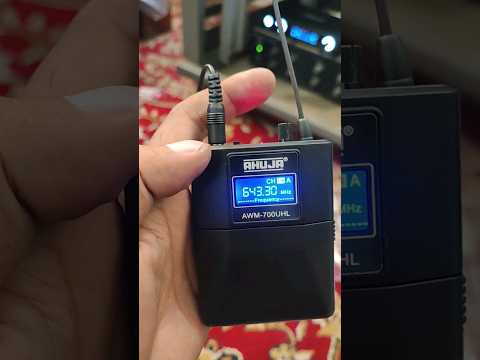 AHUJA WIRELESS MICROPHONE #ahuja #shorts #microphone #howto #techmeta