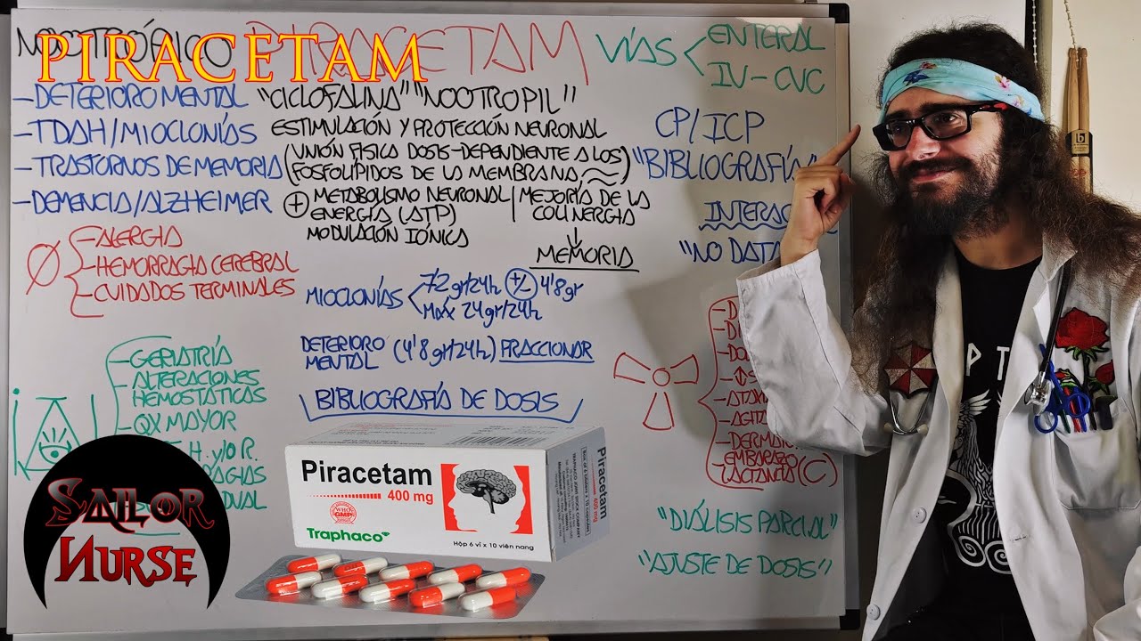 💊 Piracetam "Nootropil" "Ciclofalina" (Nootrópico)