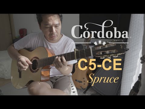 Córdoba C5-CE - Spruce (Sound Test; Plugged | Fishman Presys II Pickups)