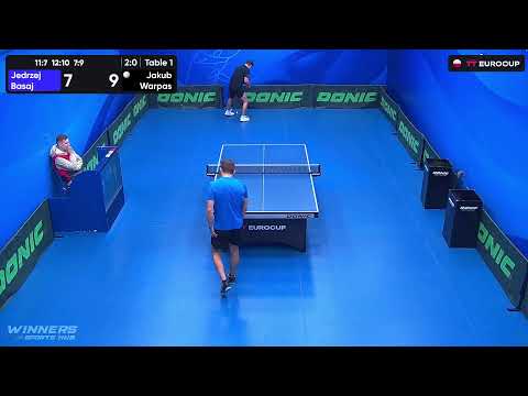 13:15 Jedrzej Basaj 3-0 Jakub Warpas 20.01.2024 | TT Euro.Cup Poland Master.