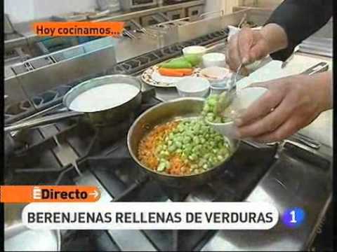 Receta de Berenjenas rellenas de verduras   ED