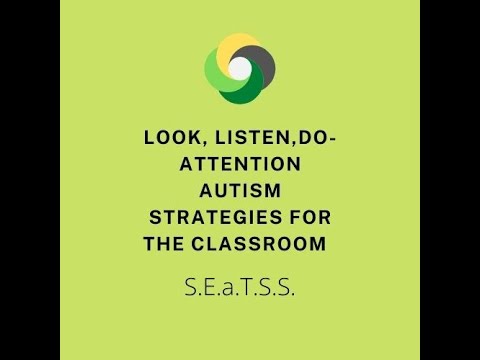 Screenshot of video: Look, listen and do - Attention Autism strategies for the classroom