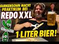 GURKENSOHN MACHT PRAKTIKUM BEI REDO Schälen 1L Bier Gastro Stress Pur Influencer Vs Küche