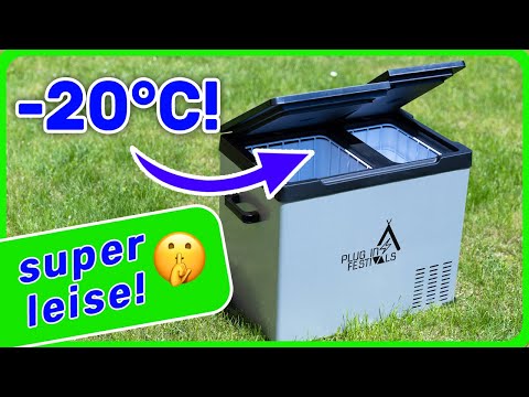 OPTIMALE Kompressorkühlbox + GEFRIERFACH bis -20°C ❄️ IceCube DUAL 25/30/40 Liter