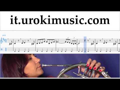 Corso di Corno The Pink Panther - Theme Song Tablature Tab Parte#2 um-i276