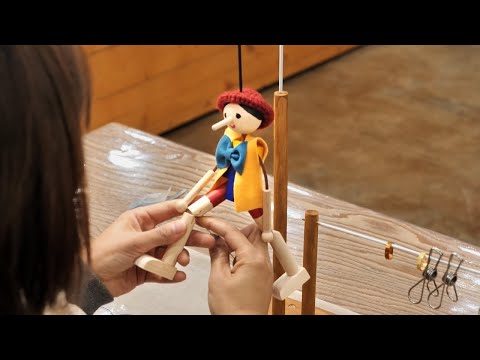 Amazing Process of Making a Wooden Marionette Doll | Woodcraft DIY