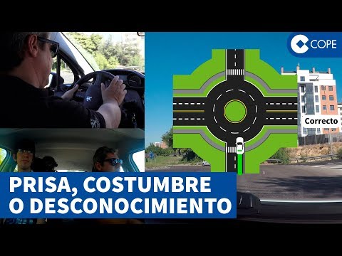 ¿Sabes cómo entrar y salir de una rotonda?