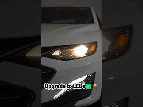 Chevrolet Malibu LED Headlight Upgrade: Lasfit LAplus H11 vs Halogen Side-by-Side Test!
