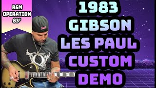 Video thumbnail for 1983 Gibson Les Paul Custom Silverburst Demo by Rob's School of Music