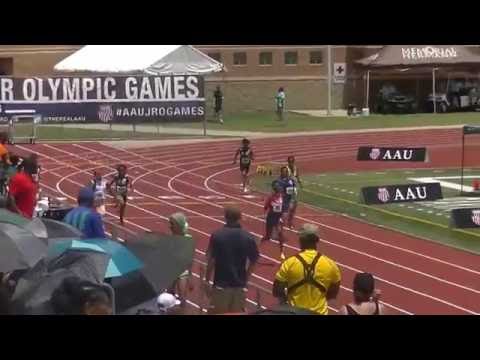 13yr Jakailin Johnson 23.59s 200m Prelim 7 AAU Junior Olympics 2016