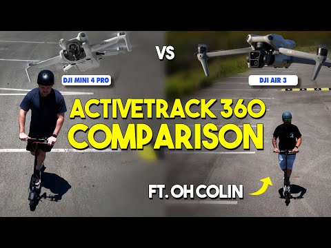 DJI Mini 4 Pro vs DJI Air 3 - ActiveTrack 360 Comparison ft. @ohcolin