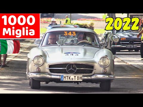 1000 Miglia 2022 Highlights - Day 4, Salsomaggiore Terme (PR) - 300 SL, Lancia B24, Bentley & More!