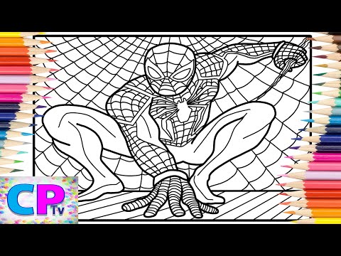 Spiderman Hidden in Spider Web/Spiderman on IPad Pro/Disfigure/Blank [NCS Release]@coloringpagestv