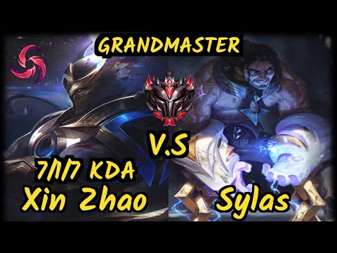 Maxlore (XIN ZHAO) vs SYLAS - 7/1/7 KDA JUNGLE GAMEPLAY - EUW Ranked GRANDMASTER