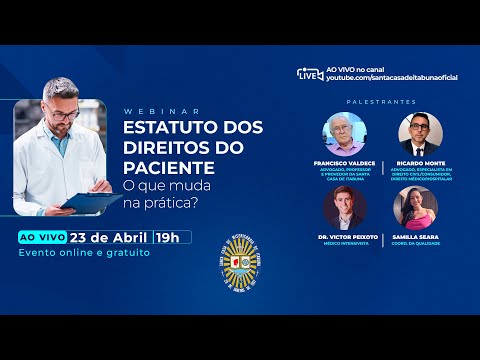 Webinar - Estatuto dos Direitos do Paciente