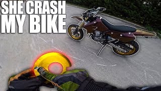 Laura CRASHED My Motorcycle