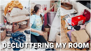DECLUTTER AND CLEAN MY ROOM WITH ME | DECLUTTERING & ORGANIZING 2025 | DECLUTTERING TIPS