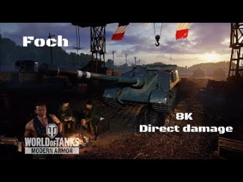 Foch in Viñedos:8K direct damage :Wot console - World of Tanks