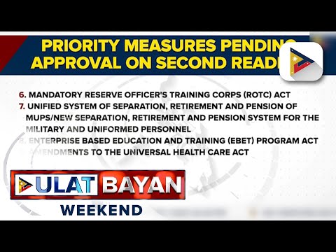 20 LEDAC priority bills, target ipasa ng Senado