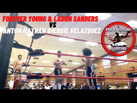 FOREVER YOUNG & LADON SANDERS VS Anton Nathan & Eddie Velazquez | PRO WRESTLING ALL STARS DETROIT