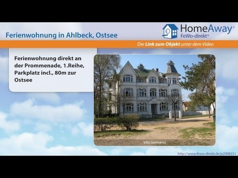Usedom: Ferienwohnung direkt an der Prommenade, 1.Reihe, Parkplatz incl. - FeWo-direkt.de Video