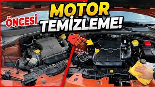 ARAÇ MOTORU TEMİZLİĞİ! (Sıfır Gibi Oldu) - Öncesi & Sonrası