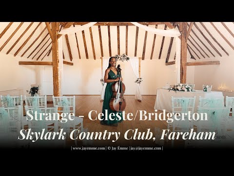 “Strange” by Celeste - Solo Cello Performance at Skylark Country Club | Bridgerton Wedding Music