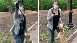 White woman hysterically calls police to report 'African-American threatening her life'