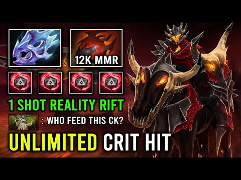 NEW 12K MMR 1 Shot Reality Rift Unlimited Crit Illusion Army Max Speed Chaos Knight Dota 2